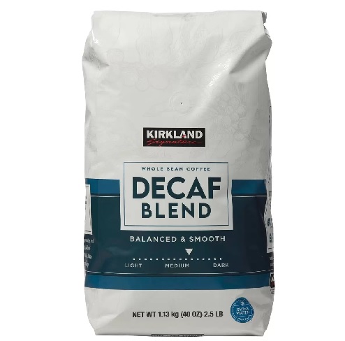 【COSTCO】コストコ【KIRKLAND】（カークランド）デカフェ　ブレンドコーヒー（豆） 1.13kg【送料無料】｜ファビュラス