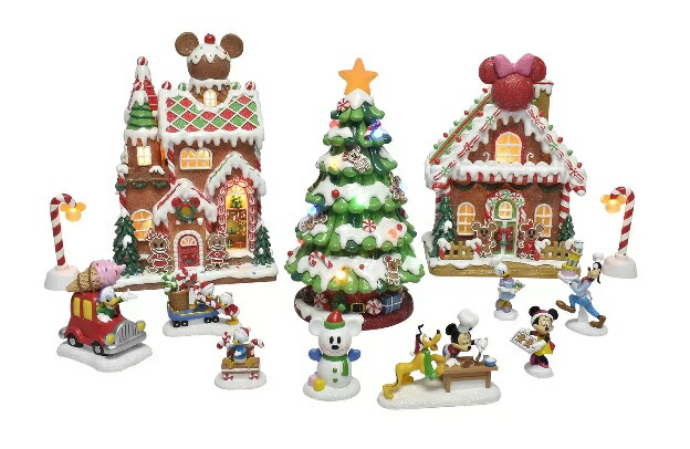 Disney - コストコ　ディズニークリスマスビレッジ 13ピースセット 楽天市場】【送料無料】ディズニー クリスマスビレッジ 13ピース