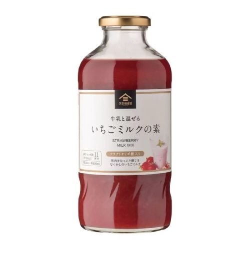 楽天市場】（久世福商店 牛乳と混ぜる いちごミルクの素 575ml
