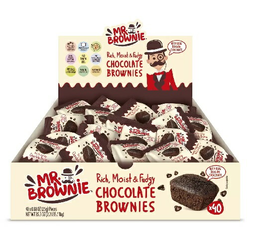 【COSTCO】コストコ【Mr. Brownie】ミスターブラウニー チョコレートブラウニー 40個入り【送料無料】※ラッピング不可|ファビュラス