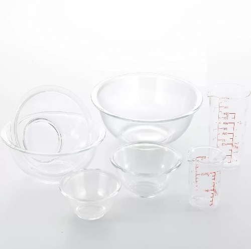 【在庫限り】【Iwaki】イワキ ボウル 5点 & 計量カップ 2種 セット 【送料無料！】