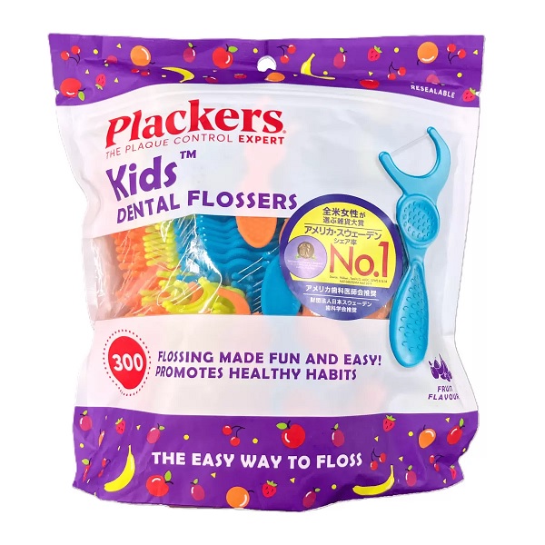 (Plackers）プラッカーズ デンタルフロス 小わっぱ用 300本【貨物輸送無料！】