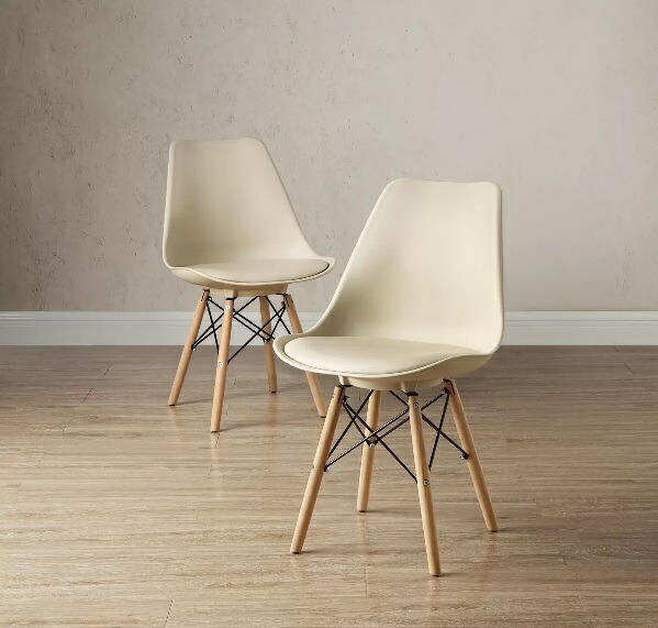 綺麗　ダイニングチェア　2脚　黒　Bayside Furnishings 65155.jpg