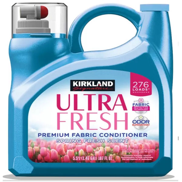 【COSTCO】コストコ【KIRKLAND】（カークランド）ウルトラ生新しい 割り増し金 ファブリックコンディショナー お召しもの用延性のある剤 5.5L[延性のある剤 流動物延性のある剤 ]  【貨物輸送無料！】