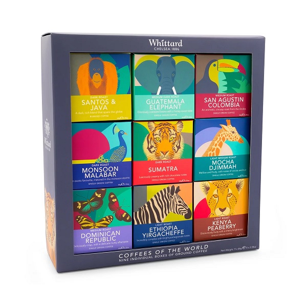 【COSTCO】コストコ【Whittard of Chelsea】ウィッタード コーヒー オブ ザ ワールド 45g x 9種 (粉) 珈琲【送料無料】