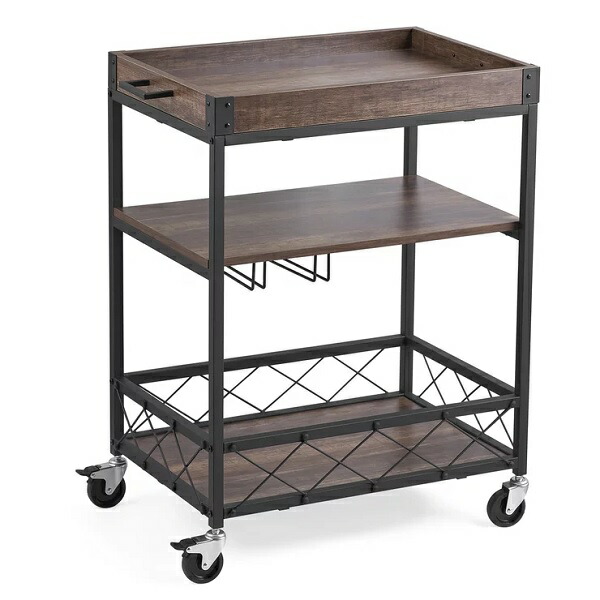 TRINITY　ステンレス製キッチンワゴン　約122×61×高さ98cm/大型 TRINITY ステンレス製キッチンワゴン 約122×61×高さ98cm/大型