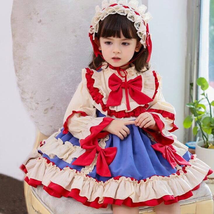 お子さん衣装 お子さん服 ロリータ 衣装 ロリータ服 キッズ 頭飾り付け付き添い人 お姉さん お召しもの コスプレ 80-130糎 ハロウィン クリスマス お召しもの服 愛くるしげ カチューシャ 長袖 秋冬 赤ずきん シュロの葉付き添い人 お召しものお召しもの 新品 綿 クリスマス 化けの皮 仮面舞踏会 ロリータ キッズ・ベビー・マタニティ-キッズファッション-ワンピース