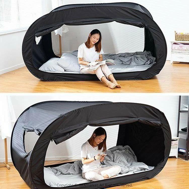 室内用テント プライベート一人用 二人用 避難所用 個室 自動ポップアップ ワンタッチ アウトドア キャンプ用品 子供 大人 洗える 花粉対策 簡易個室 蚊帳｜Fabulous 店