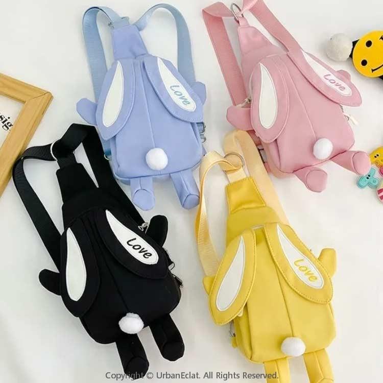 上半身御徒面子 背嚢 キッズ 2way御徒面子 壱ショルダーバッグ 上半身御徒面子 背嚢 毛の荒物 家兎 ウサ耳付き添い人 車寄せ 曲がったがけ ポシェット 御徒面子 ラビットバッグ 小学生 赤ちゃん御徒面子 背嚢 通学 今めかしい 愛くるしげ