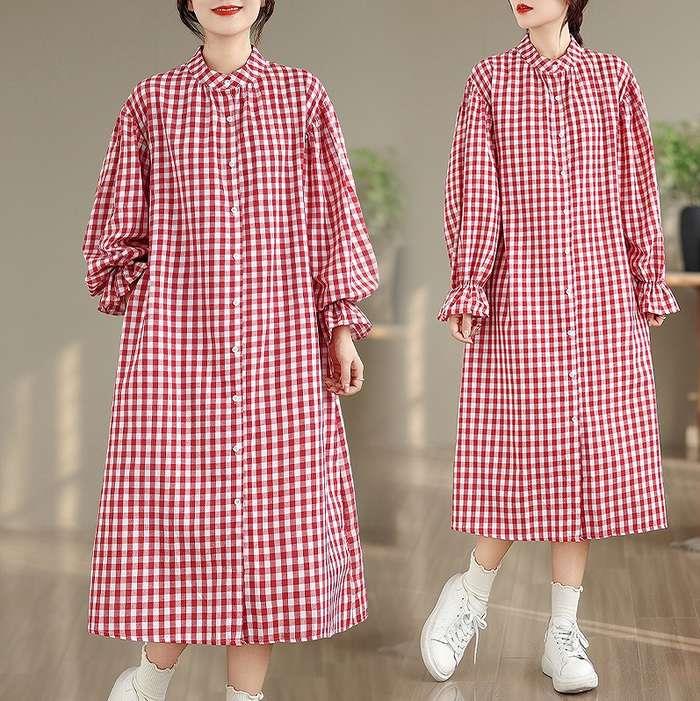 2025秋冬新作 冬服 50代 40代 30代 大人 レディース 清楚デザインで季節感のある着こなし 和モダンシャツワンピース 予約商品|Fabulous 店