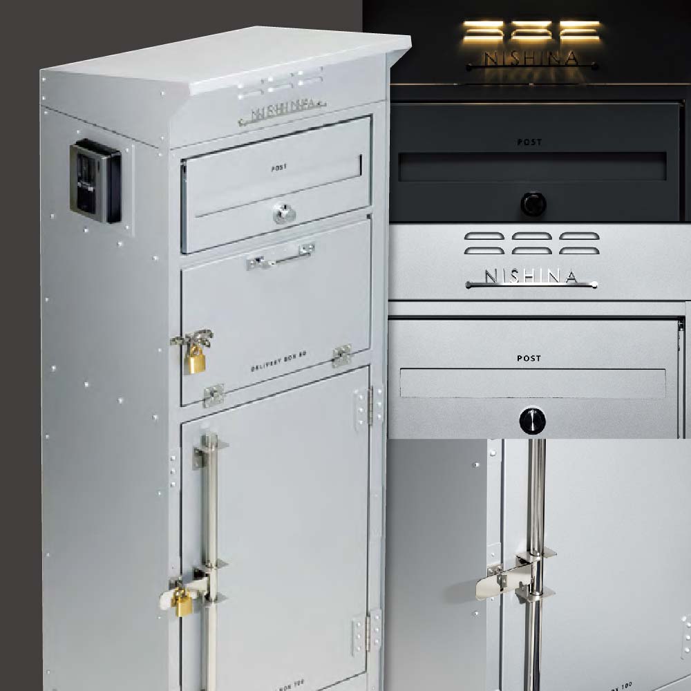 美濃手工芸品 かもん 郵便受け 宅配BOX 今めかしい ZAM 外構 エクステリア 容れもの インダストリアル カッコイイ 美濃手工芸品 LOCKIN ロッキン