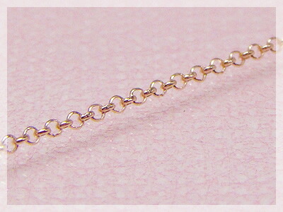ハーフラウンドネックレス：ハートプレート(長さ45cm：幅1.0mm)/ピンクゴールドK10