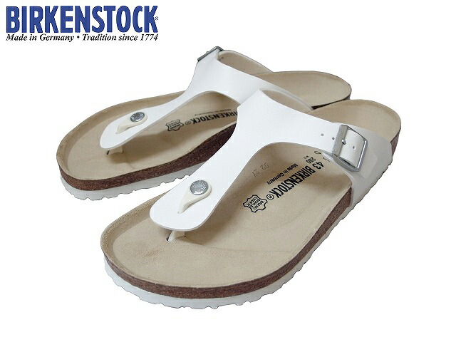 送料無料 コンフォートサンダル Birkenstock ホワイト サンダル レディース メンズ ギゼ ビルケンシュトック Gizeh 幅広 White Yaposhka Kurgan Ru