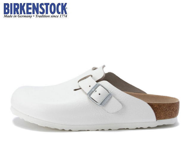 birkenstock boston white leather