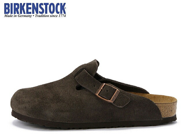 birkenstock boston suede mocha