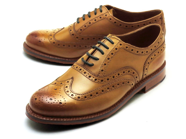 【楽天市場】グレンソン 靴 GRENSON STANLEY スタンレー ウィングチップ 110002 TANメンズ ビジネス：ブーツと
