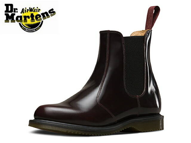 dr martens flora chelsea boot cherry red