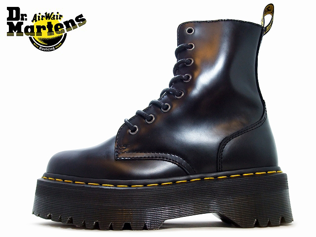 楽天市場 ドクターマーチン 厚底 8ホール メンズ レディース Dr Martens Jadon 8 Eyelet Boot R ブラックポリッシュ スムース ブーツとスニーカー Face To Face