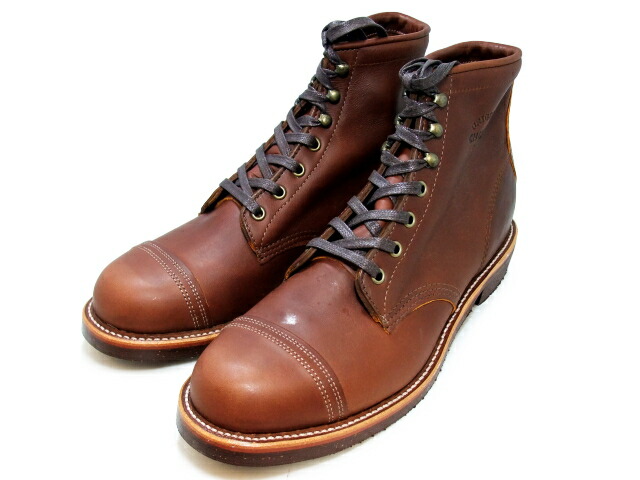 mens brown cap toe boots