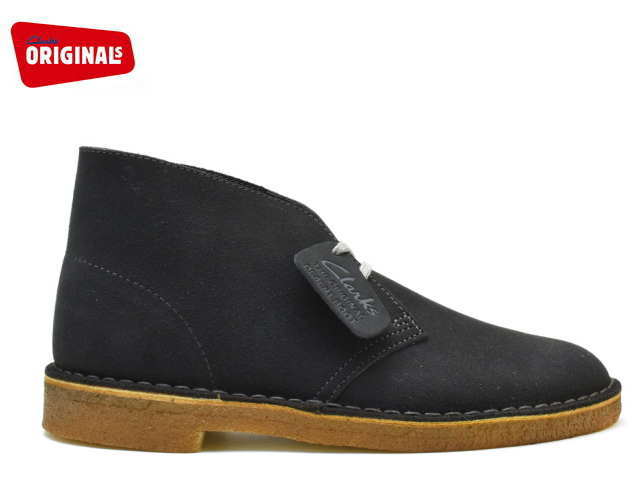 clarks desert boot dark grey