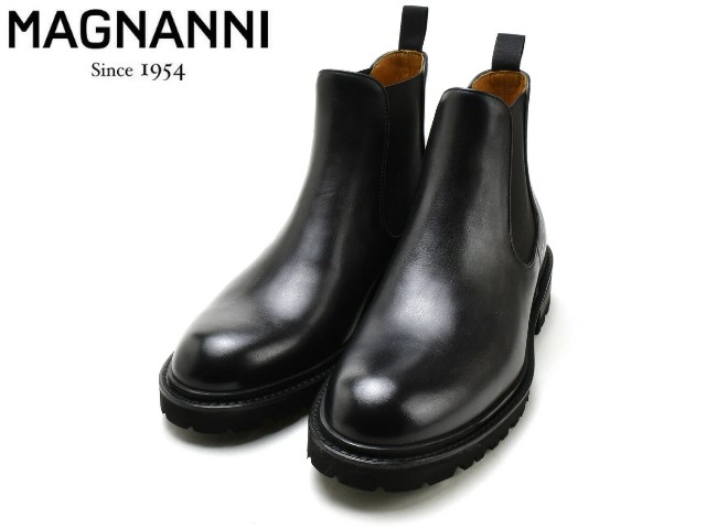 マグナーニ サイドゴアブーツ メンズ チェルシーブーツ コマンドソール グレー MAGNANNI 22365