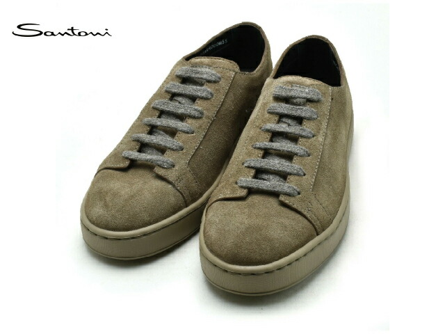★ Santoni[サントー二] スエード スニーカー★ SANTONI サントーニ スニーカー ローカット スエード ブラウン