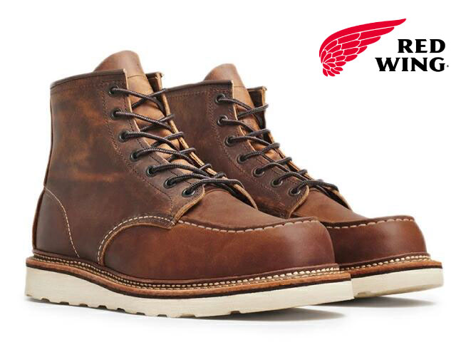 【交換送料無料】 レッドウィング RED WING クラシックワークモックトゥ カッパー ラフ アンド タフ RW 1907 CLASSIC WORK 6 MOC-TOE COPPER ROUGH＆TOUGH メンズ ブーツ｜ブーツとスニーカー Face to Face