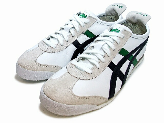 onitsuka tiger mexico 66 white black green