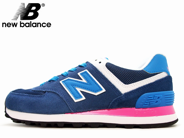 new balance 574 blue pink