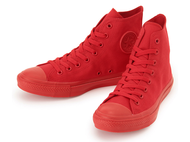 all red converse shoes