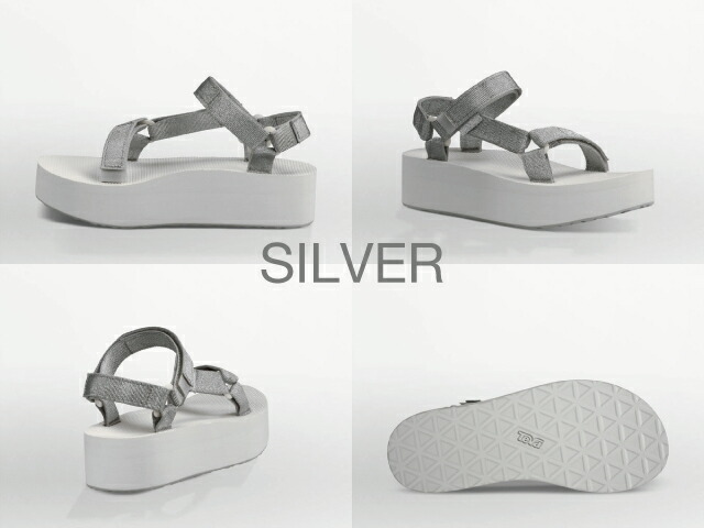 silver teva sandals