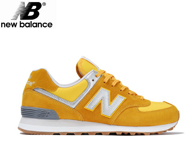 new balance 574 yellow mens