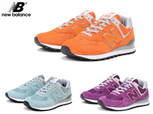 new balance 574 blue orange