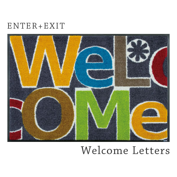 上がり口絨緞 戸外 ラバー 洗える 屋内 ウェルカムレターズ Welcom Letters 50 75cm ラバーマット ドアマット エントランスマット ラバー 屋外 玄関マット Nobhillmusic Com