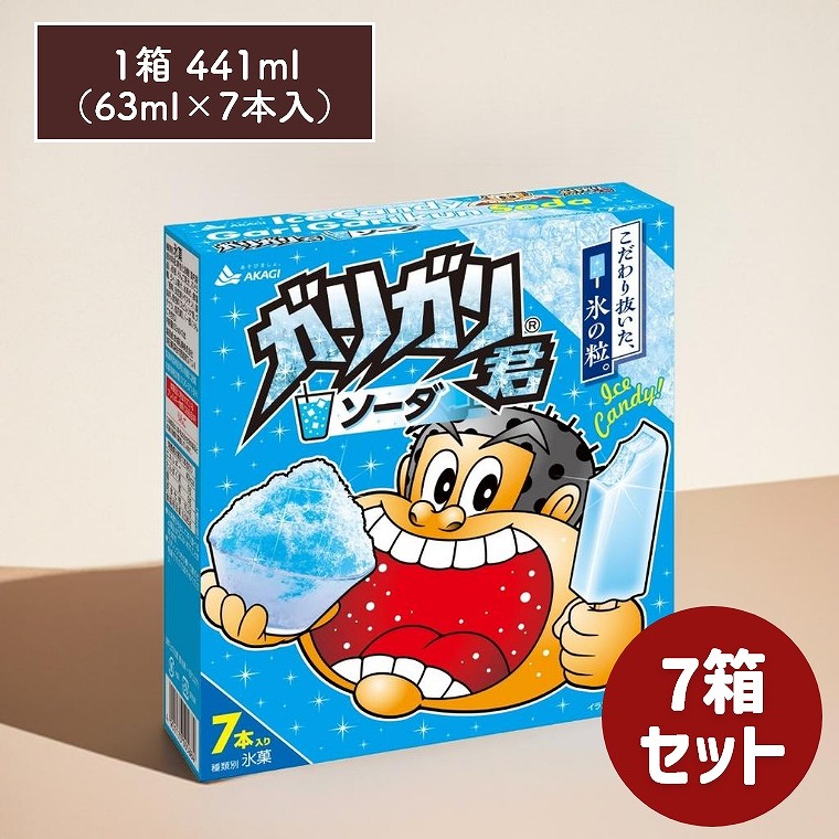 楽天市場】赤城乳業 ガリガリ君ソーダマルチ63ml×7本×7箱 : 食料品のひのや