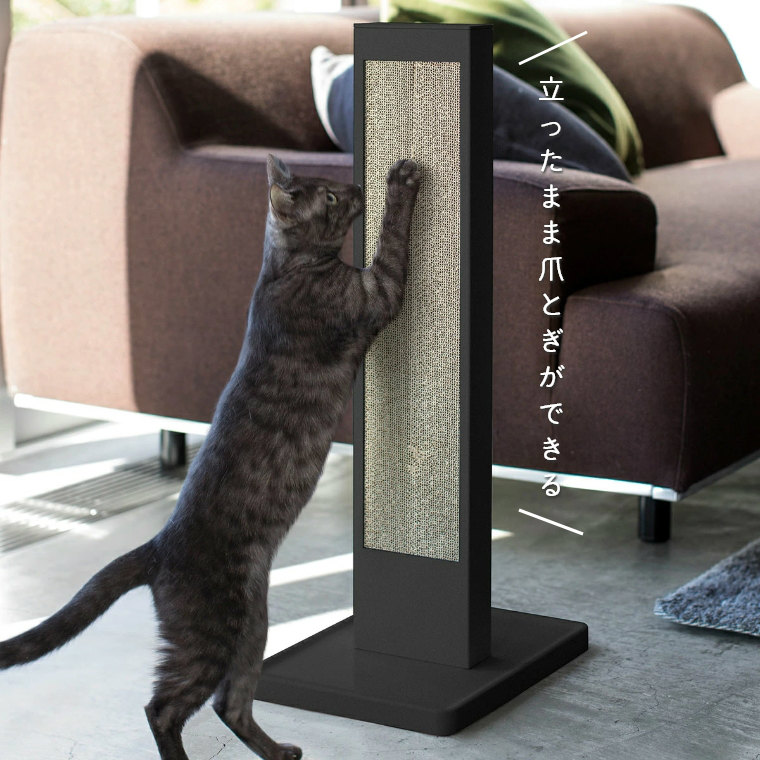 爪とぎ おしゃれ 猫の爪とぎスタンド ケースのみ Tower タワー 山崎実業 シンプル ホワイト 白 ブラック 黒 北欧 モノトーン 爪磨き ペット用品 置き型 縦型 ポール 床置き ペットグッズ リビング septicin Com