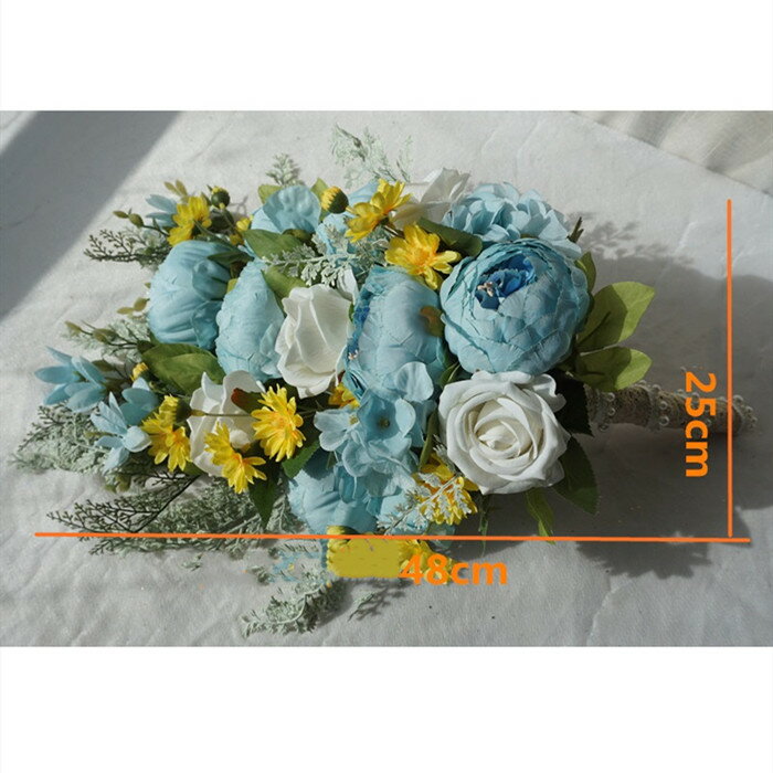 おしゃれ キャスケード ブーケ 結婚式 ウェディングブーケ 造花 アレンジメント ガール 花束 フラワー ギフト インテリア おじゃれ Salon Raquet De