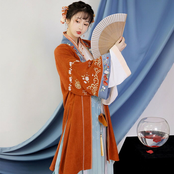 本格派!鮮やかな短羽織が印象的な伝統模様のドレス 本場 直輸入 本格派 漢服 中国 伝統衣装 チャイナドレス チャイナ風 唐装 中華服 中華衣装 華流 コスプレ 宮廷風 本格的 ハロウィン オーダー 二次会 ドレス ワンピース 海外挙式 綺麗 伝統 伝統柄|ファクトリーダイレクト・ラボ