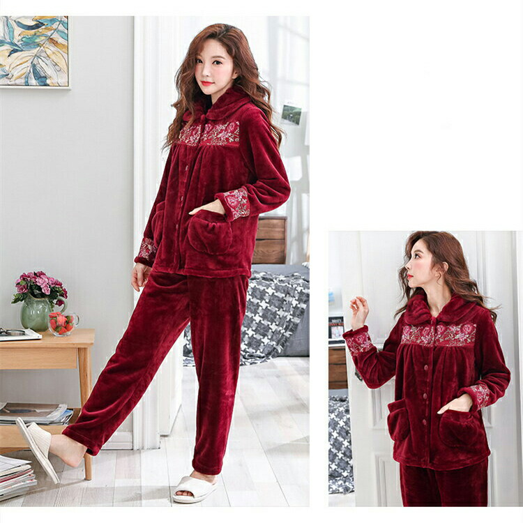 超目玉 ペアパジャマ 冬 厚い カップルパジャマ ナイトウェア 寝巻き 結婚祝い ペアパジャマ ナイトウェア 長袖 冬部屋着 フランネル素材 再再販 Madah Kemdikbud Go Id