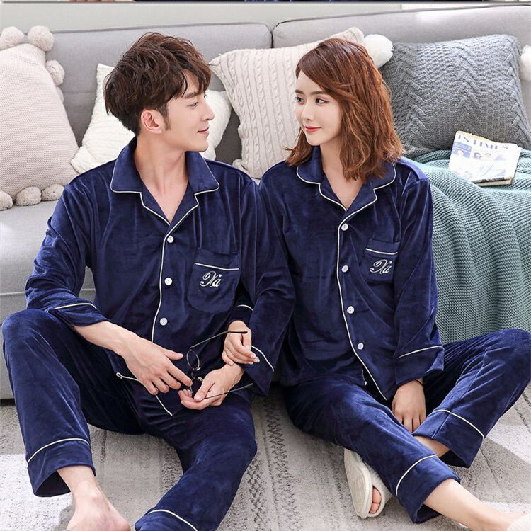 日本最大のブランド シンプルおしゃれ ペアパジャマ 冬 保温 モコモコ ギフト 冬部屋着 フランネル 長袖 結婚祝い お揃い寝巻き Pp1005 262 Bokenjima Jp
