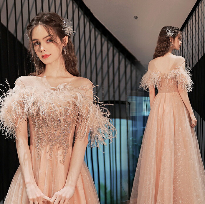 楽天市場】カラードレス ピンク【着後レビュー特典】ラッフル