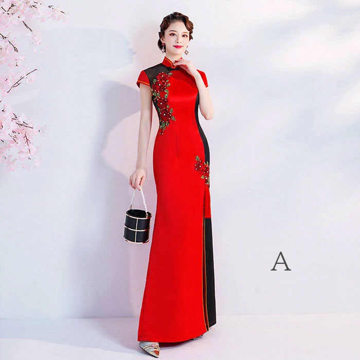 楽天市場 チャイナドレス ロング 上品でシンプル デザイン セクシー 大きいサイズ 丈夫で通気性が良い チャイナ服 ファクトリーダイレクト ラボ