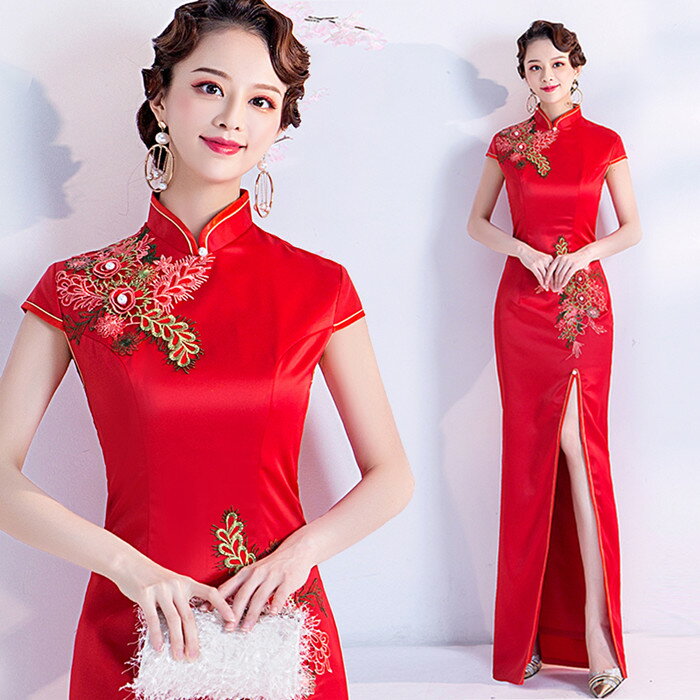 日本最大級 楽天市場 軽い着心地 チャイナドレス ロング 上品でシンプル デザイン セクシー 丈夫で通気性が良い チャイナ服 ファクトリーダイレクト ラボ 楽天カード分割 Advance Com Ec