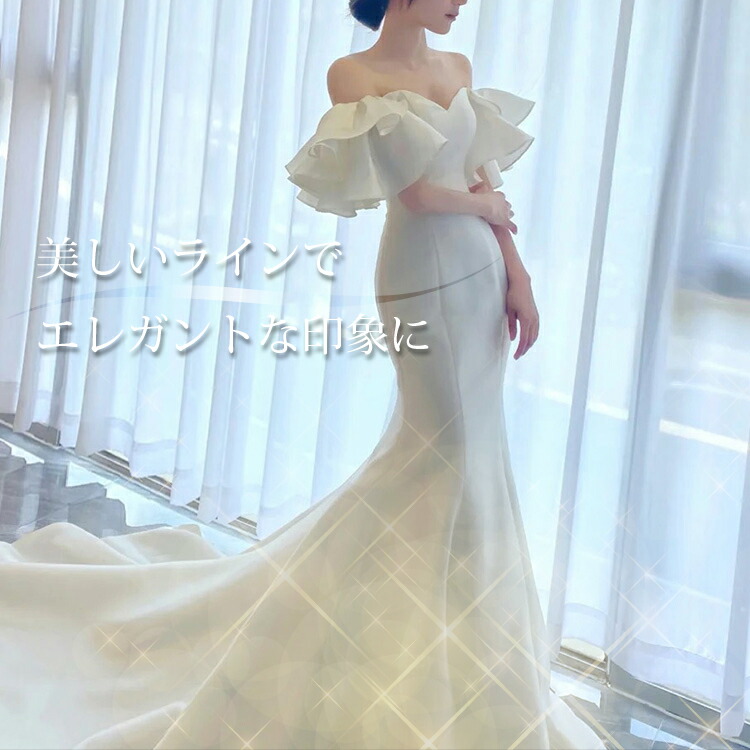楽天市場】マーメード ウェディングドレス【着後ﾚﾋﾞｭｰ特典】胸元