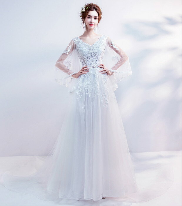 カジュアル ワンピース 人気急上昇超特価sale開催 二次会 二次会 ドレス ウエディングドレス 海外挙式 二次会 プリンセスラインドレス ふんわり袖がかわいい ワンピース プリンセスラインドレス 大きいサイズ ウエディグドレス ウエディングドレス オーダー