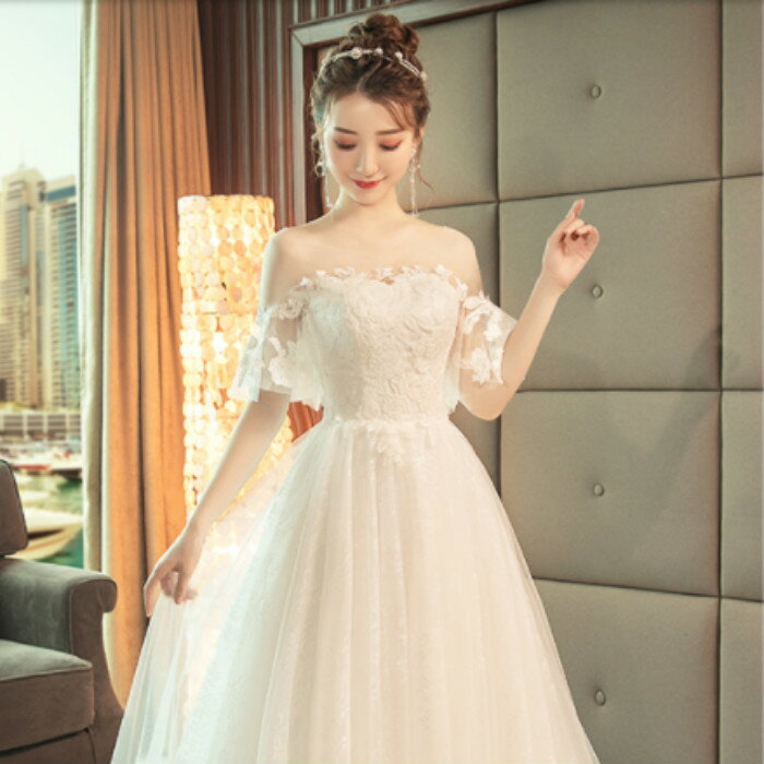 ウエディングドレス オーダー 二次会 Aラインドレス 二次会 ワンピース 海外挙式 カジュアルレディースファッション ワンピース ふわふわボレロ風 ウェディグドレス 二次会 スレンダードレス ワンピース 二次会 トレーン 大きいサイズ ドレス カジュアル ウエディング