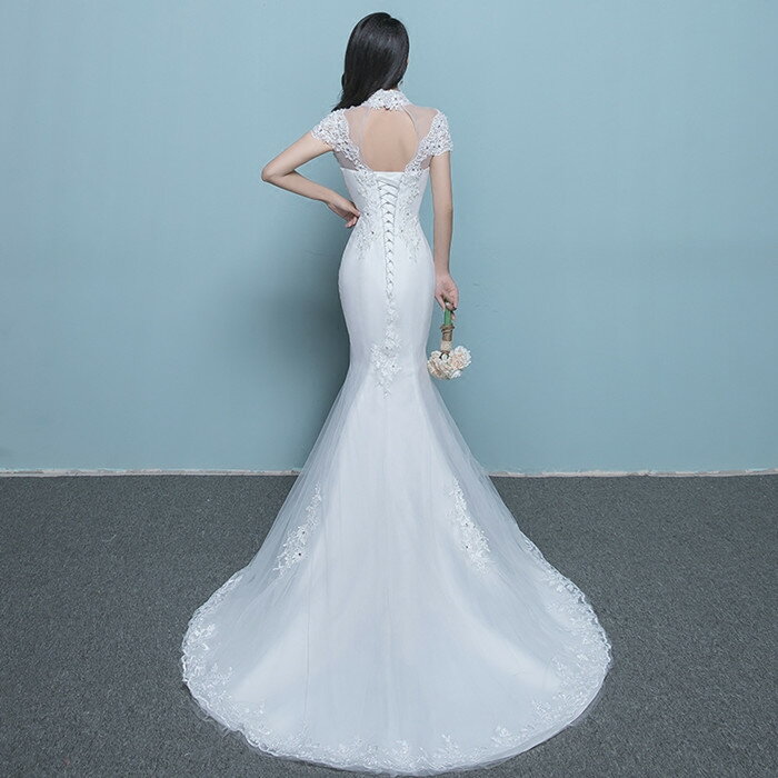 マーメイドラインドレス ワンピース ウエディングドレス 花嫁 ワンピース マーメイドラインドレス 女性らしい大人っぽい雰囲気に ウエディングドレス マーメイドラインドレス 二次会 海外挙式 ウェディグドレス 二次会 ワンピース 海外挙式 大きいサイズ ドレス
