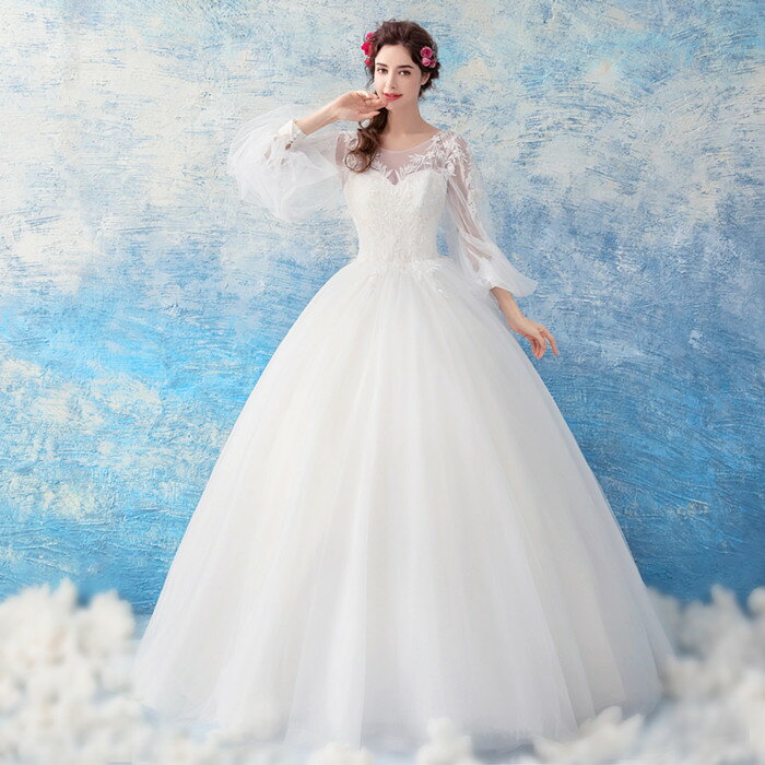 売れ筋 ふわふわウェディグドレス プリンセスラインドレス 白 花嫁 二次会 ワンピース 海外挙式 大きいサイズ ドレス カジュアル 春夏新色 Www Falizgroup Com