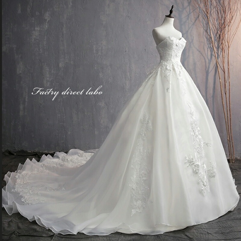 楽天市場】ウエディングドレス【着後ﾚﾋﾞｭｰ特典】ウェディングドレス