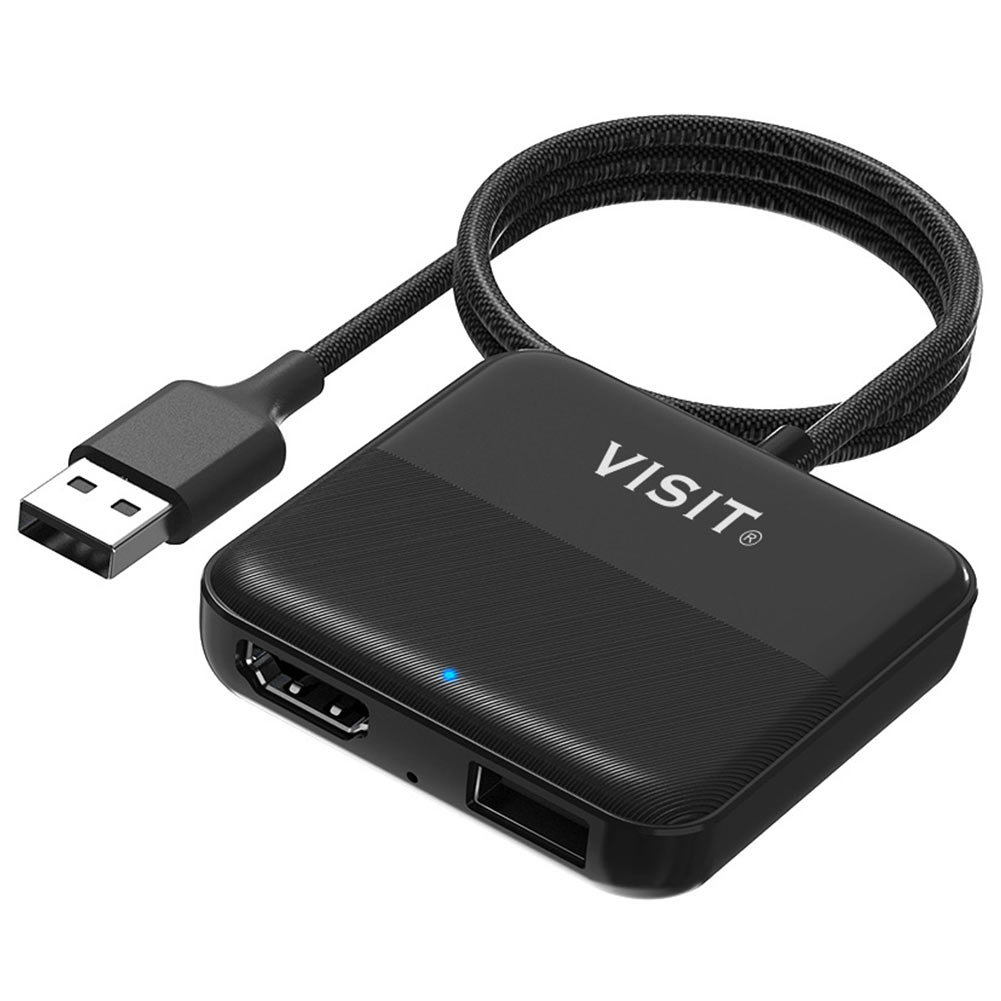 in-ela-ha Apple CarPlay & Android Auto装着車専用 HDMI入力アダプター iPhoneミラーリングや欧州車地デジ入力などに (iPhone6以降、iOS10以降 AndroidはVer.12以降)